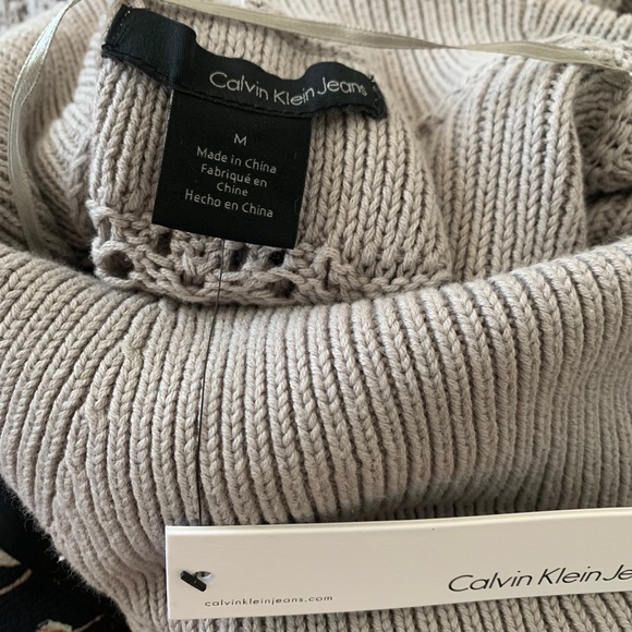 {Calvin Klein} open knit cowl neck sweater - Picture 8 of 9